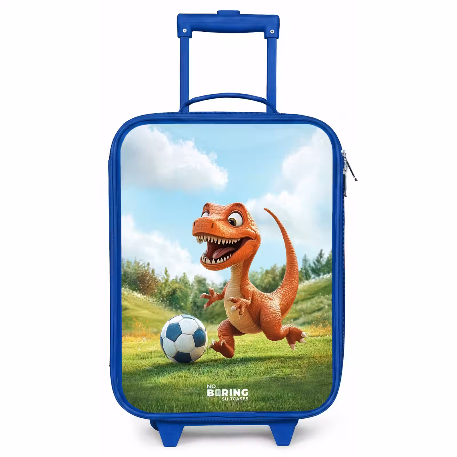 Kinderkoffer - Blauw - Voetbal - Dino - Sport — 1