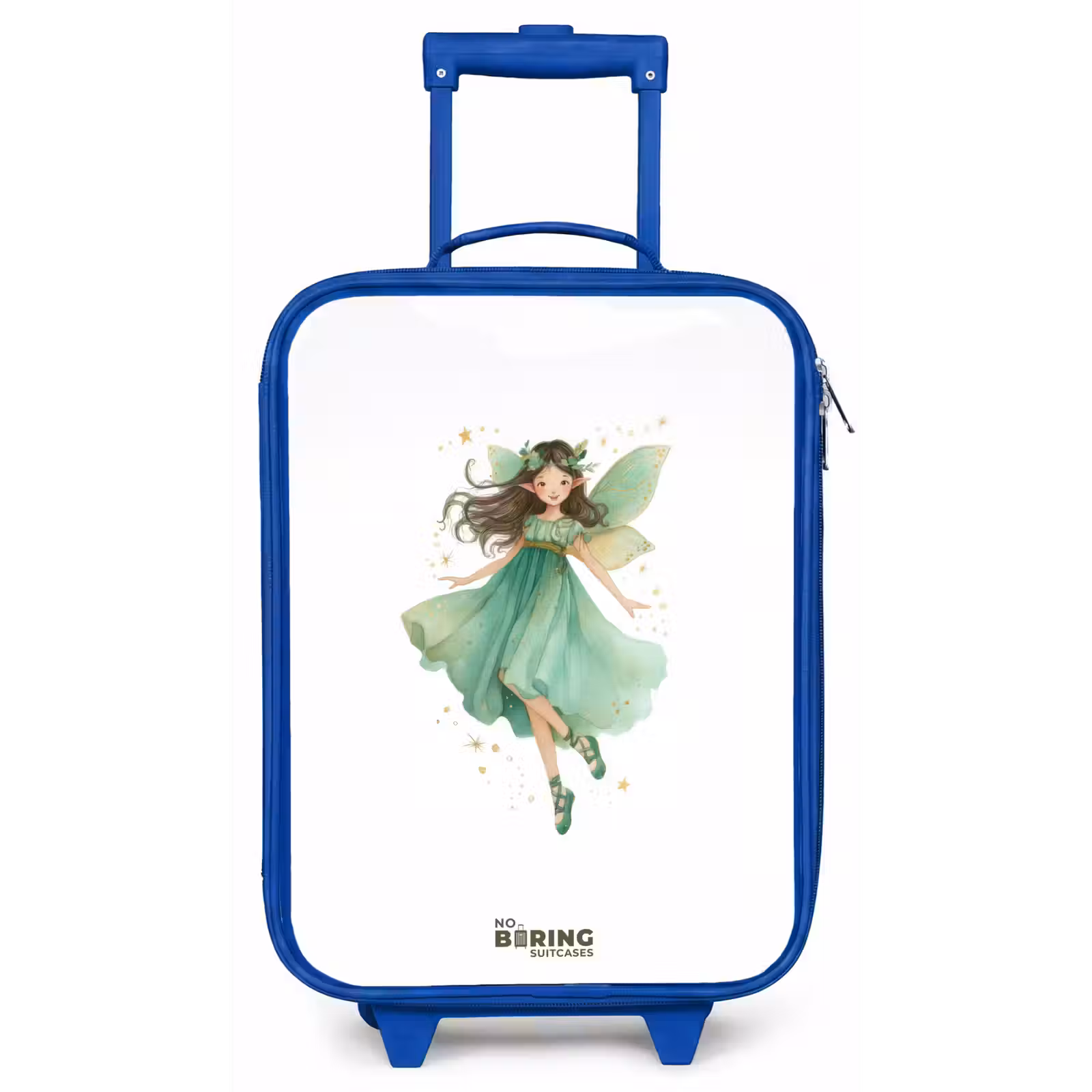 Kinderkoffer - Blauw - Zwevende groene elf — 1