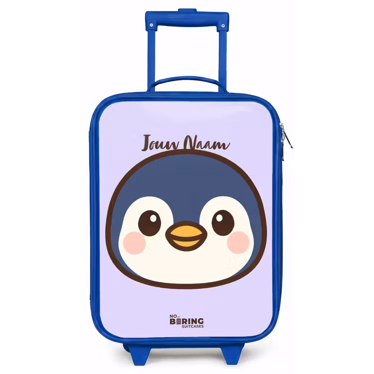 Kinderkoffer - Blauw - Pinguïn — 1