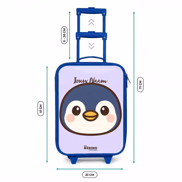 Kinderkoffer - Blauw - Pinguïn — 6