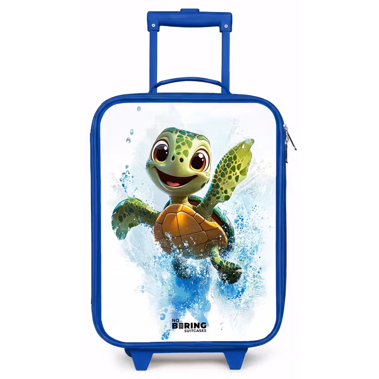 Kinderkoffer - Blauw - Schildpad - Water - Groen — 1