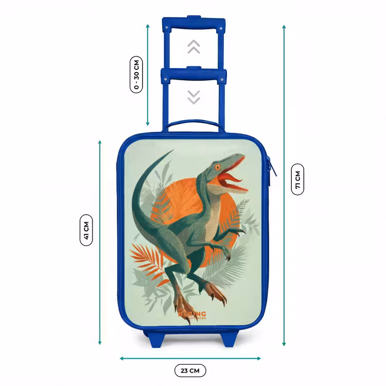 Kinderkoffer - Blauw - Sluipende jager met bladeren — 6