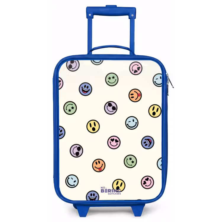 Kinderkoffer - Blauw - Speelse smiley-mix — 1