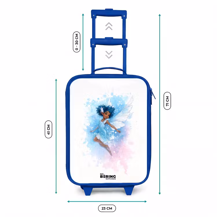 Kinderkoffer - Blauw - Vliegende fee in blauwe tinten — 6