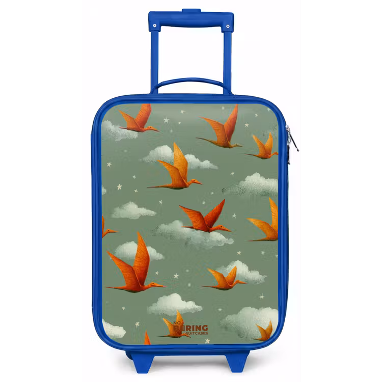 Kinderkoffer - Blauw - Vliegende pterosaurussen tussen sterren — 1