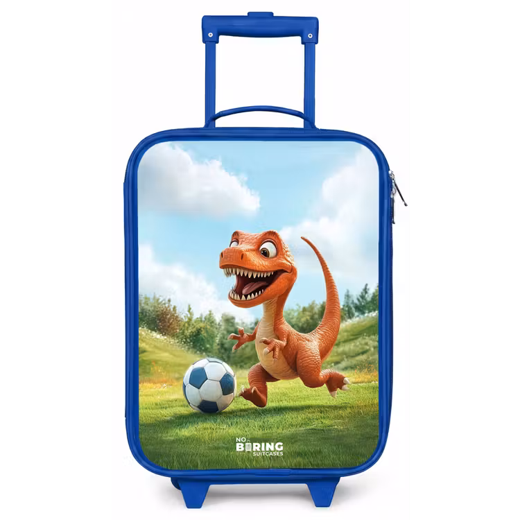 Kinderkoffer - Blauw - Voetbal - Dino - Sport — 1