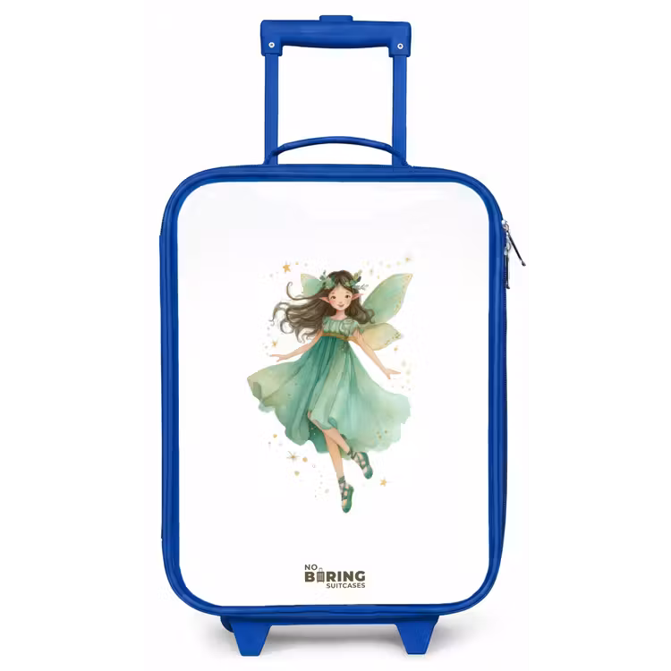 Kinderkoffer - Blauw - Zwevende groene elf — 1