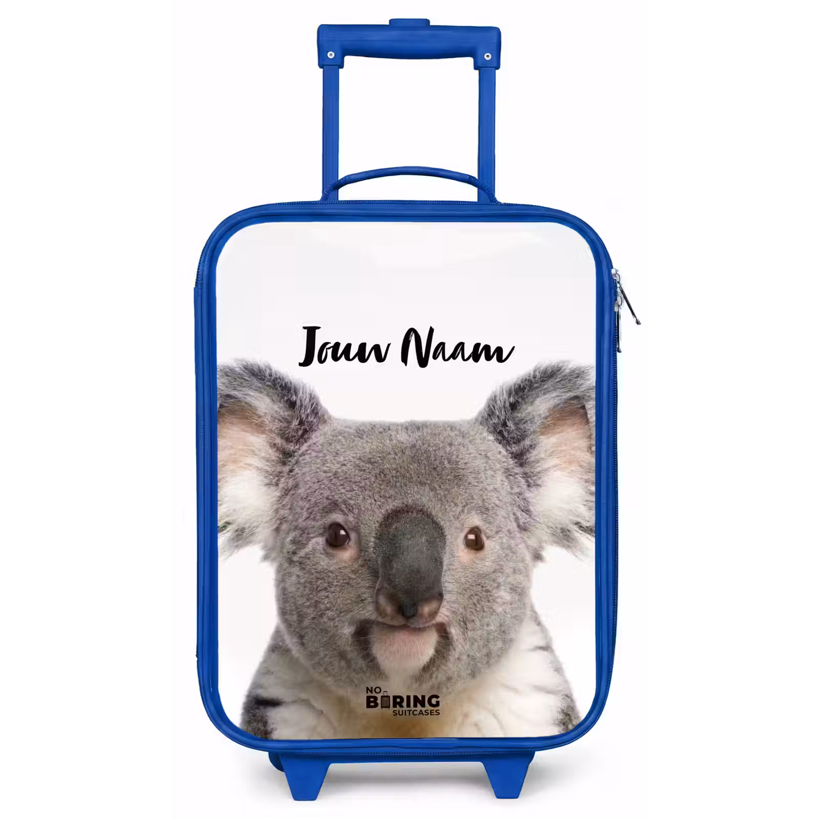 Kinderkoffer met naam - Blauw - Schattige Koala Beer — 1