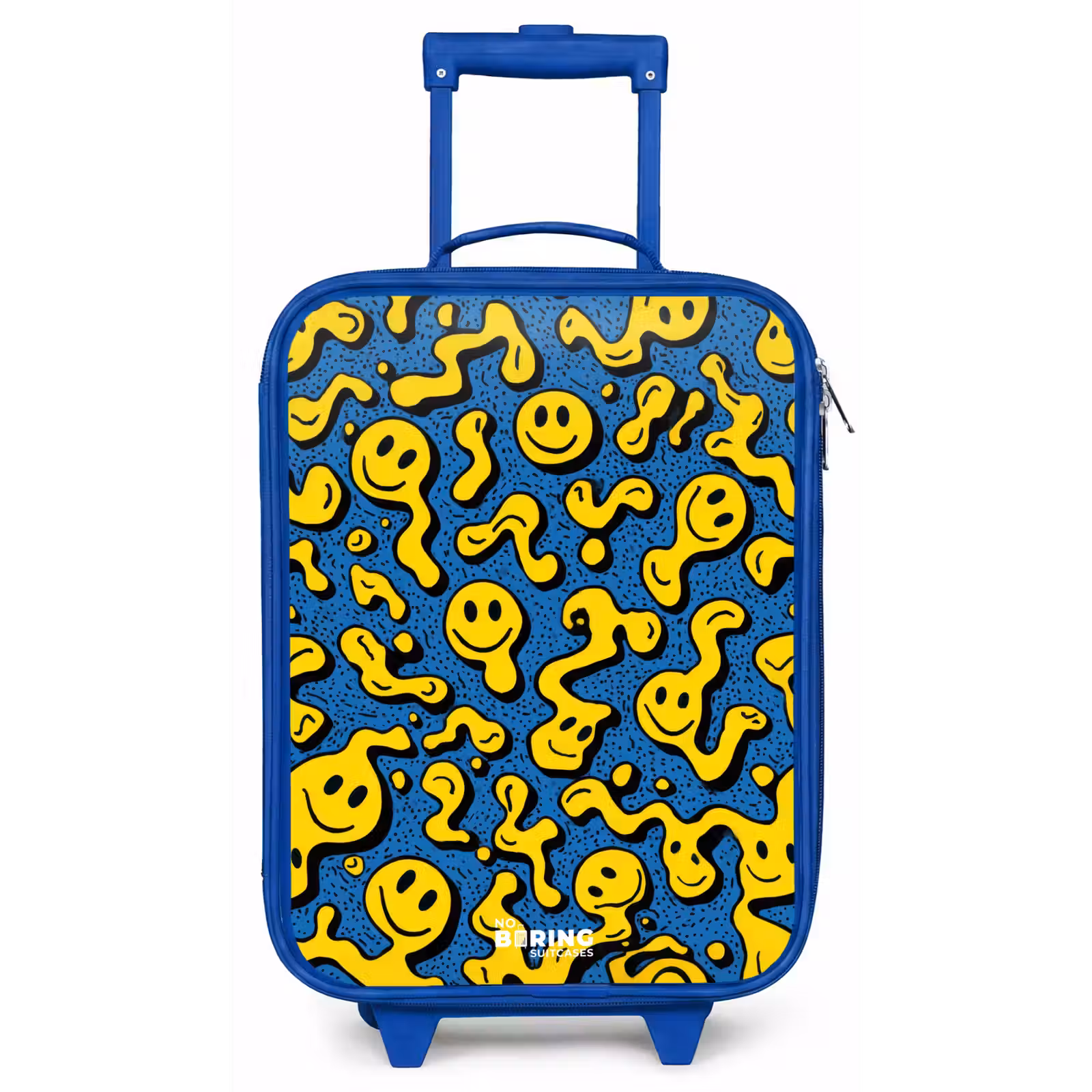 Kinderkoffer - Blauw - Smiley - Blauw - Geel — 1