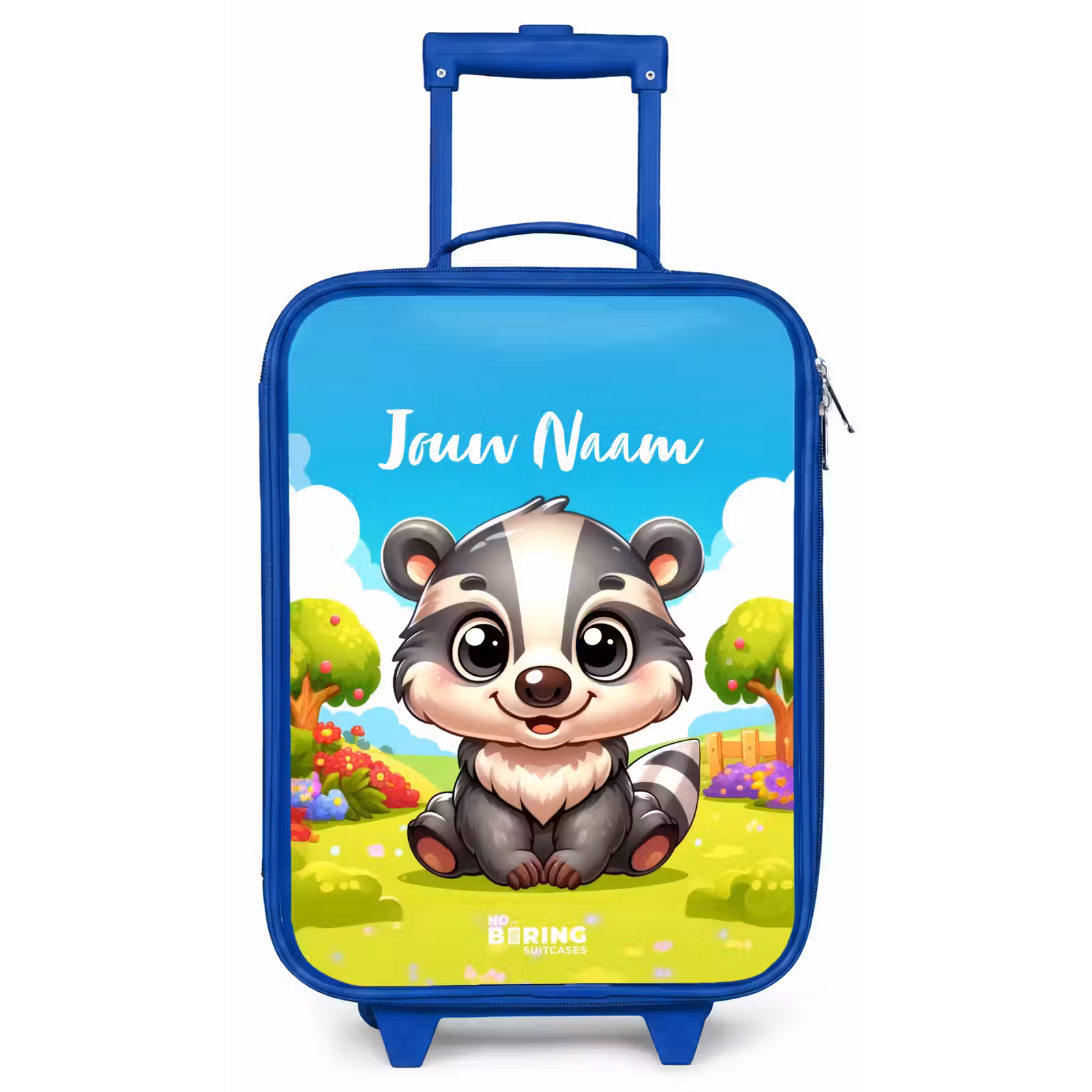 Kinderkoffer met naam - Blauw - Willy Wipstaart — 1