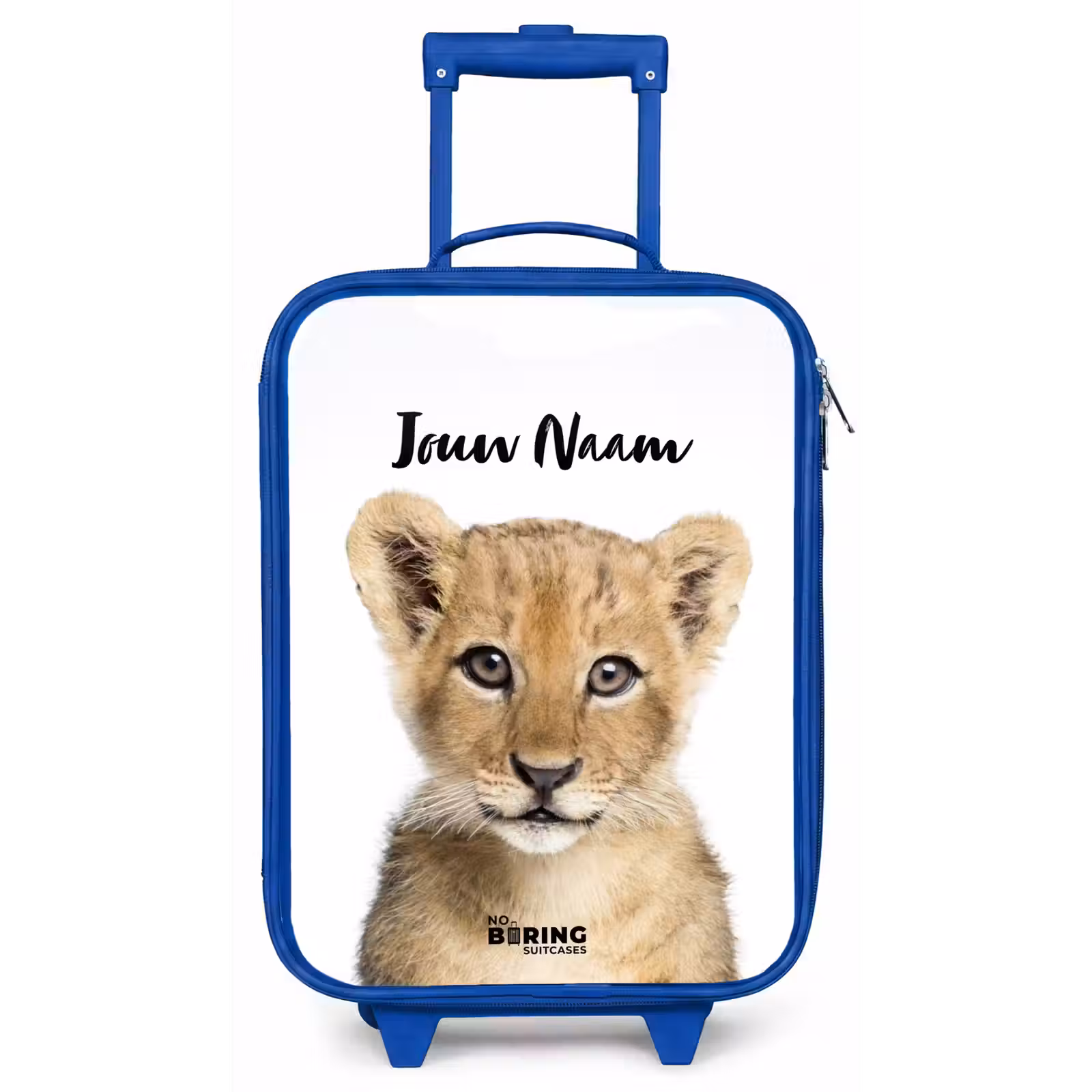 Kinderkoffer met naam - Blauw - Winnie Welpje — 1