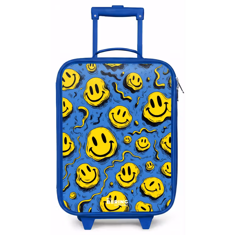 Kinderkoffer - Blauw - Smiley - Geel - Blauw — 1