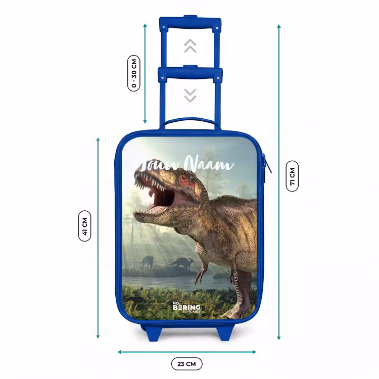 Kinderkoffer met naam - Blauw - Thijs Tyrannosaurus — 6