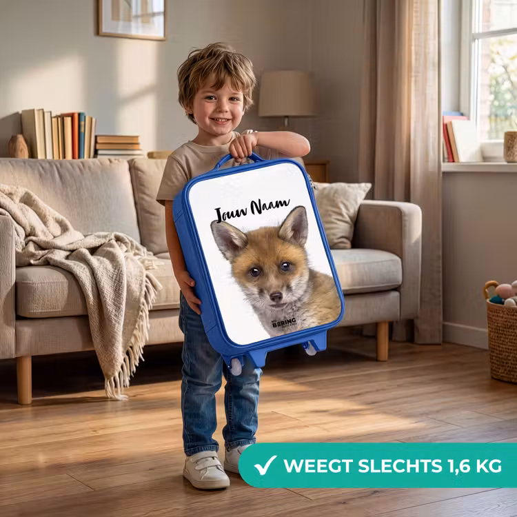 Kinderkoffer met naam - Blauw - Victor Vos — 2