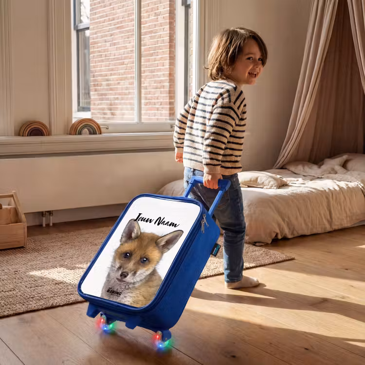 Kinderkoffer met naam - Blauw - Victor Vos — 3