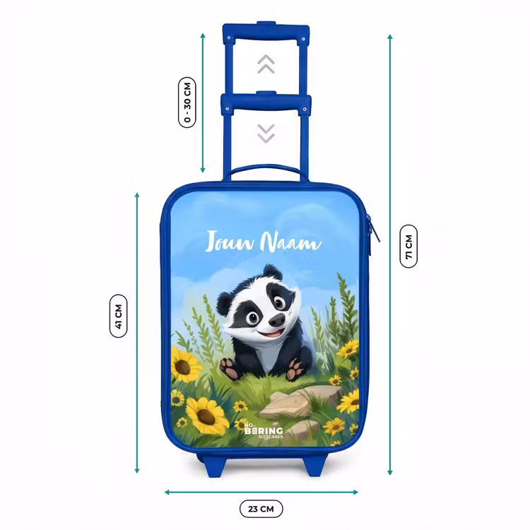 Kinderkoffer met naam - Blauw - Willem wasbeer — 6