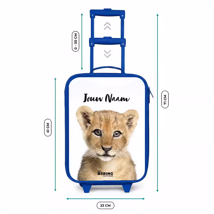Kinderkoffer met naam - Blauw - Winnie Welpje — 6