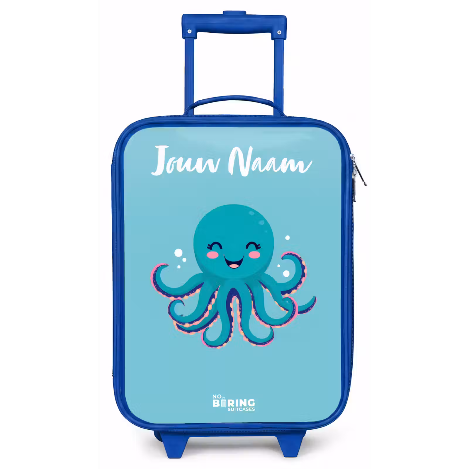 Kinderkoffer met naam - Blauw - Octopus - Water - Blauw — 1