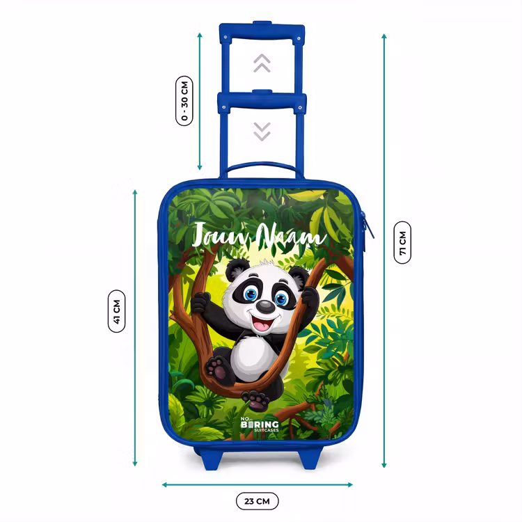 Kinderkoffer met naam - Blauw - Pedro panda — 6