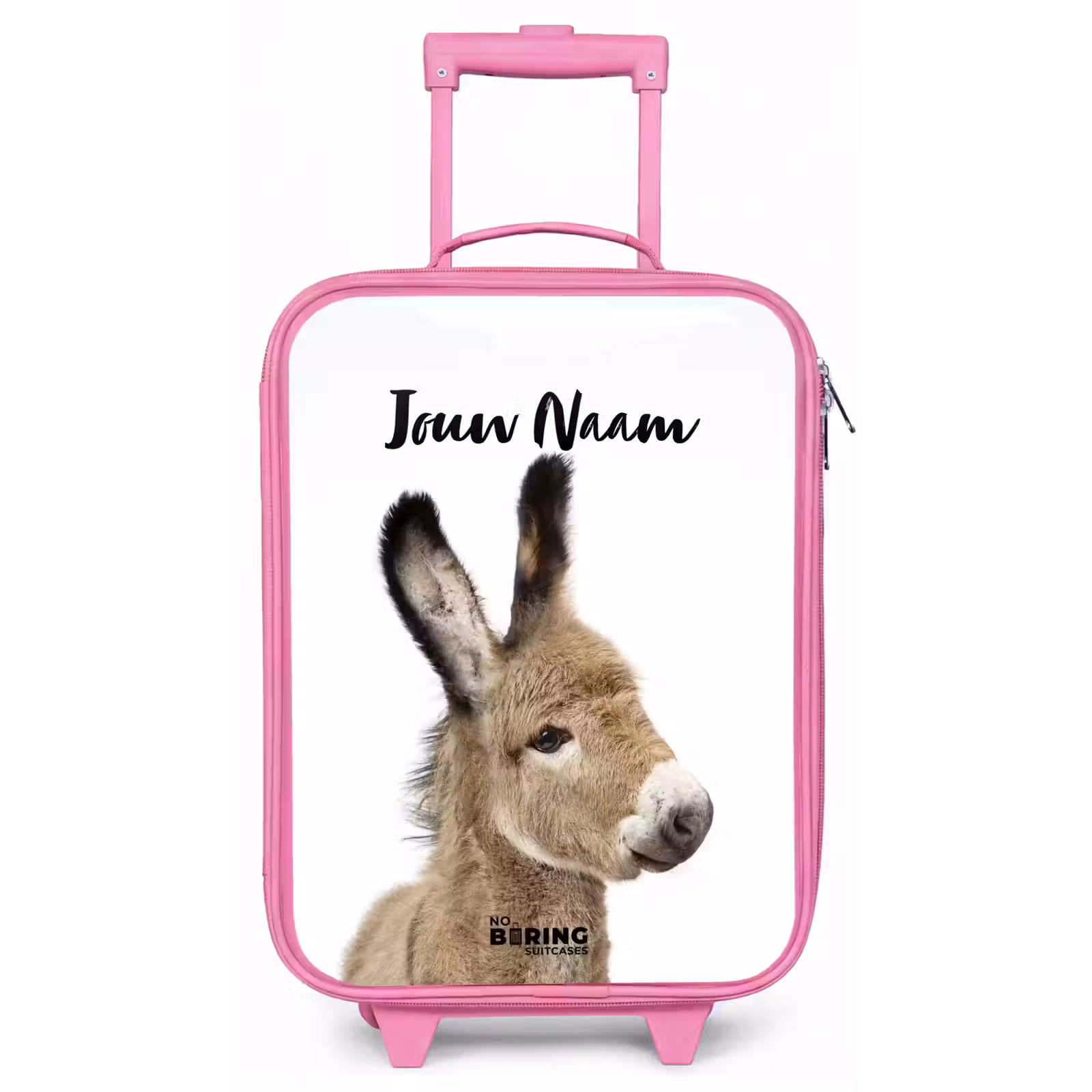 Kinderkoffer met naam - Roze - Eddy Ezel — 1