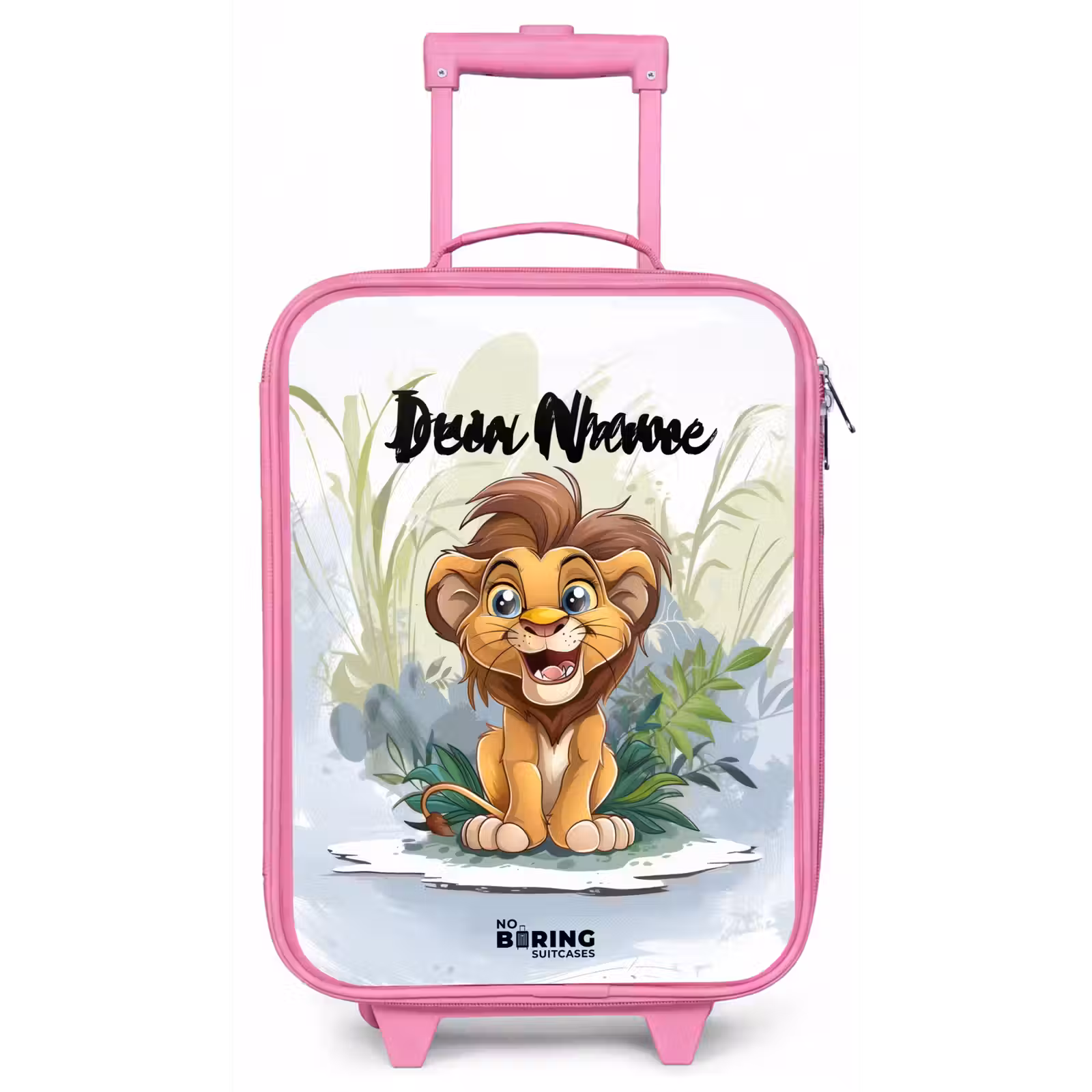 Kinderkoffer met naam - Roze - Guusje giraf — 1