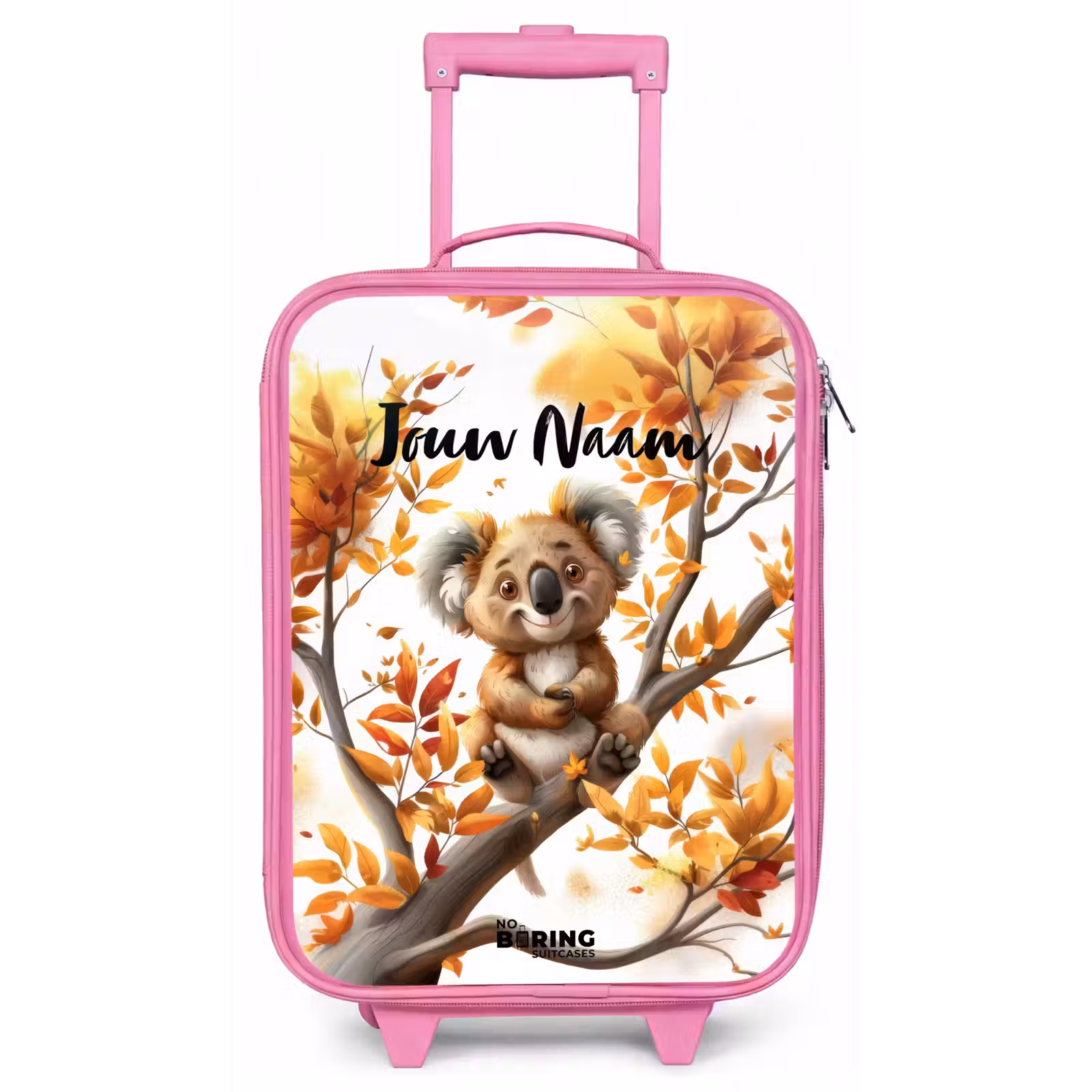 Kinderkoffer met naam - Roze - Kenny koala — 1