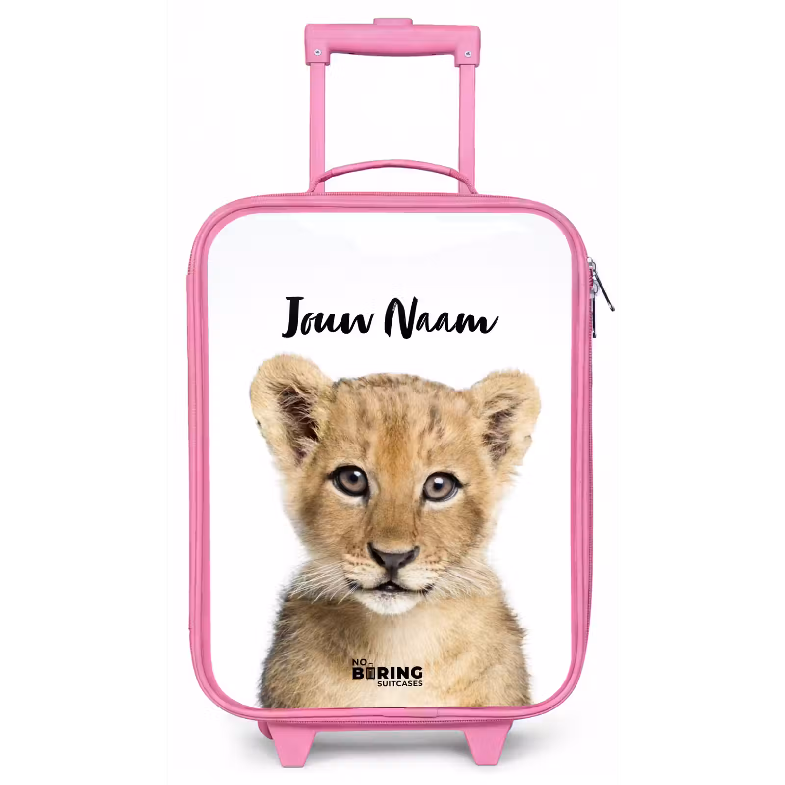 Kinderkoffer met naam - Roze - Winnie Welpje — 1