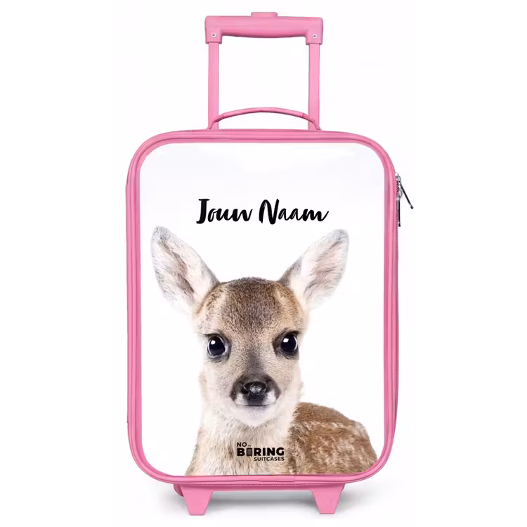 Kinderkoffer met naam - Roze - Bambino — 1