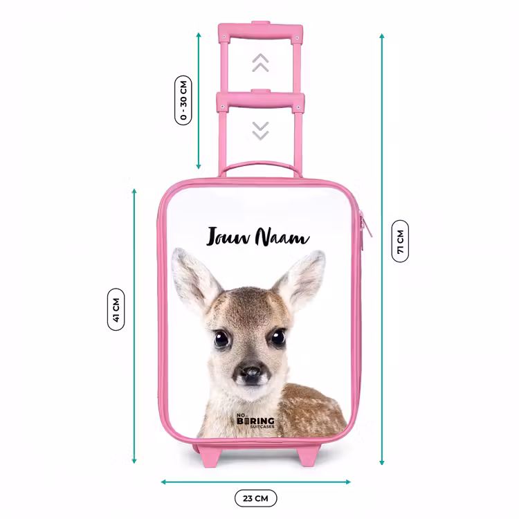 Kinderkoffer met naam - Roze - Bambino — 5