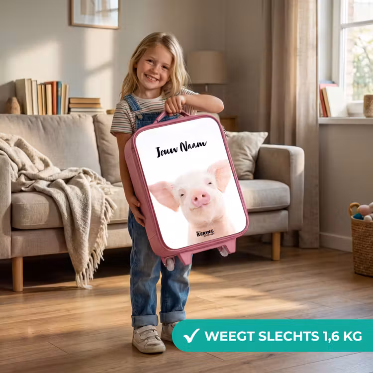 Kinderkoffer met naam - Roze - Binky Big — 2