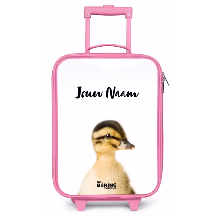 Kinderkoffer met naam - Roze - Daisy Duck — 1