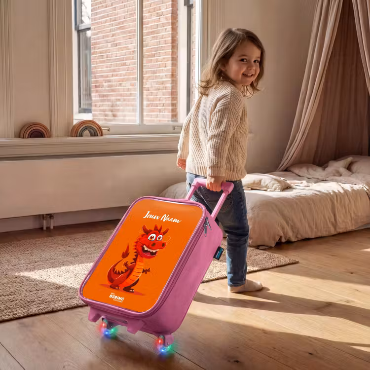 Kinderkoffer met naam - Roze - Horacio hotshot — 3