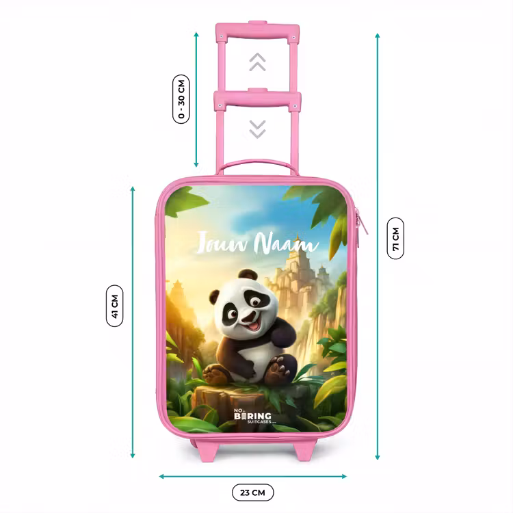 Kinderkoffer met naam - Roze - Peter Panda — 5