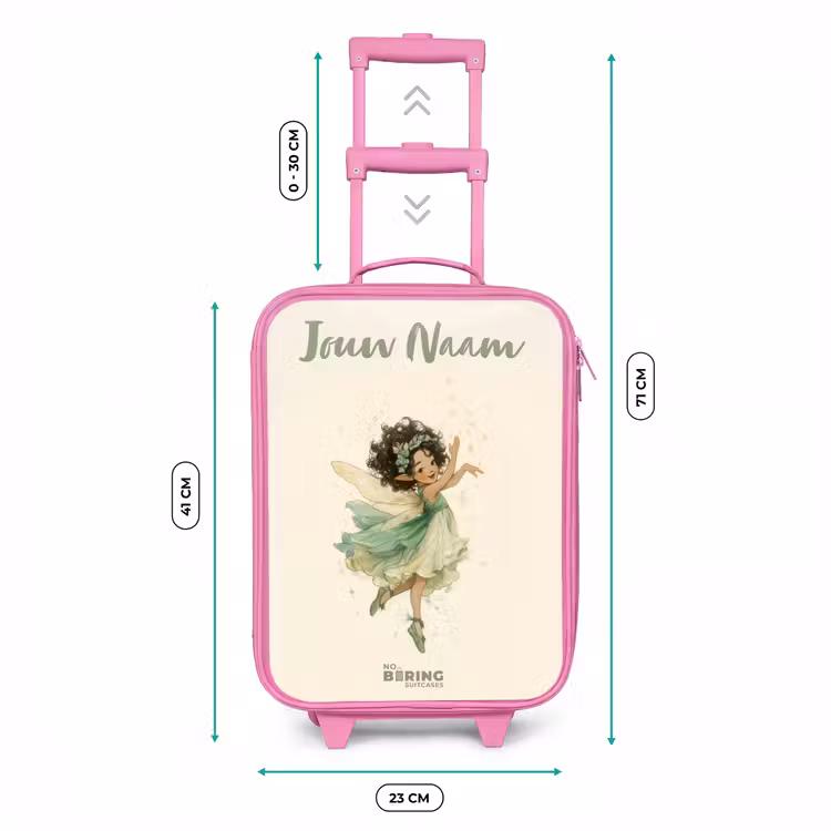 Kinderkoffer met naam - Roze - Dansende bosfee — 5