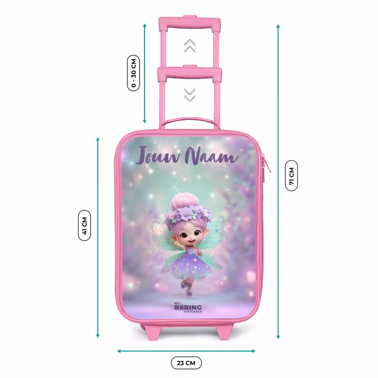 Kinderkoffer met naam - Roze - Elf - Tover - Magisch — 5