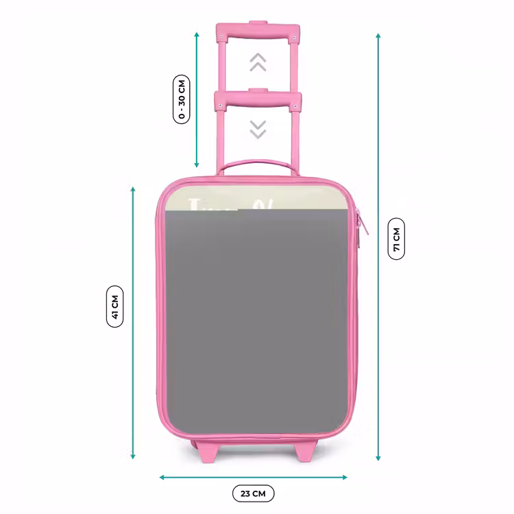 Kinderkoffer met naam - Roze - Otter - Strandbal - Water — 5