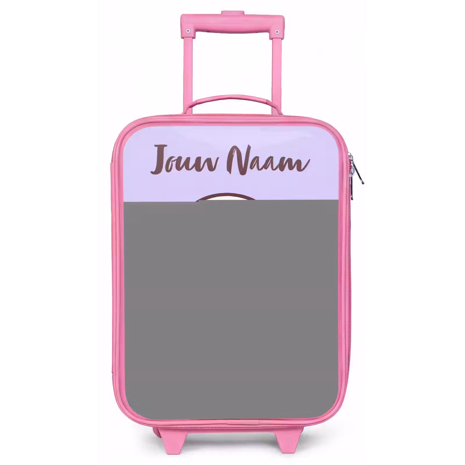 Kinderkoffer met naam - Roze - Kawai - Eend - Sjaal — 1