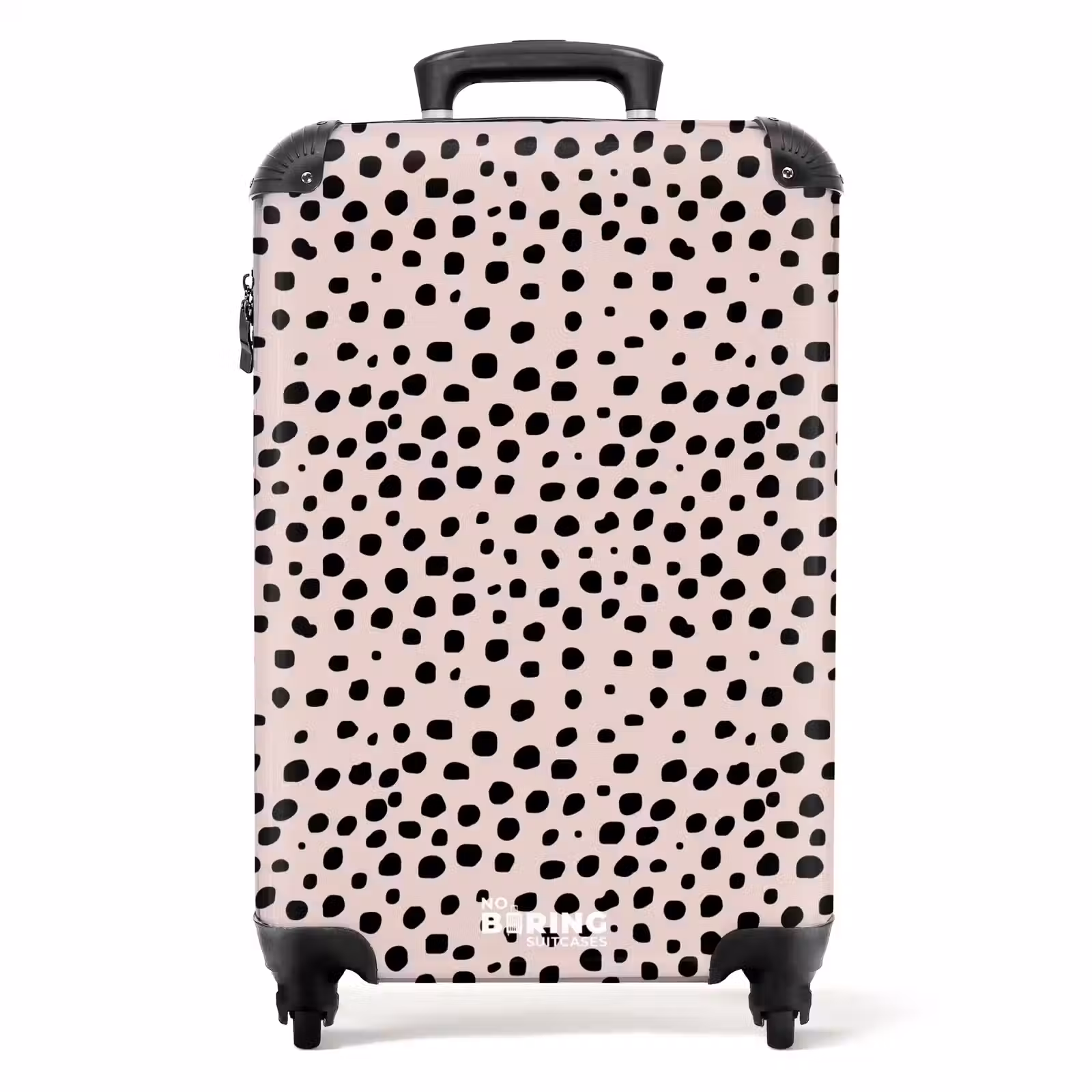 Koffer - Dalmatiërpatroon op zachtroze — 1