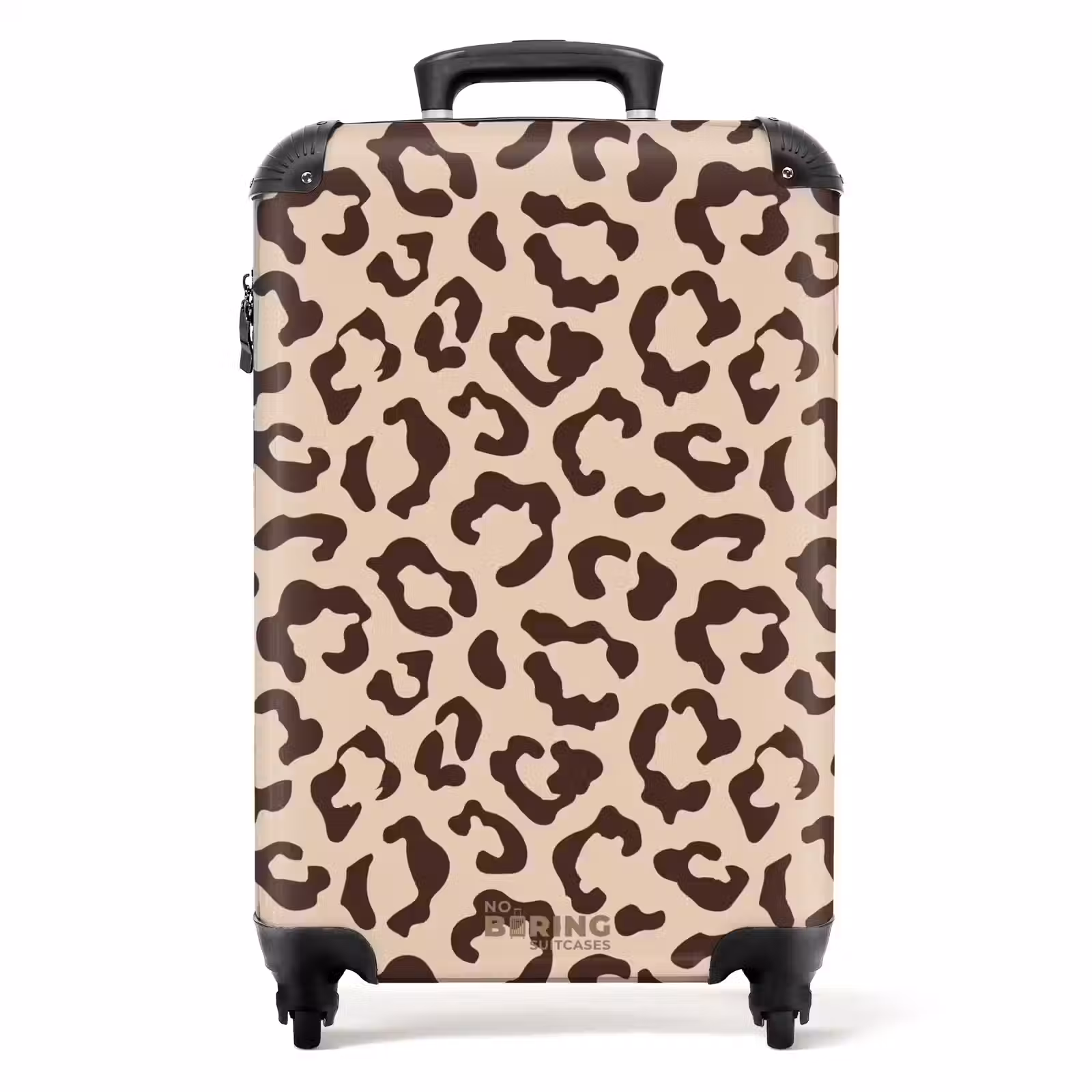 Koffer - Dierenprints - Panterprint koffer in bruin en beige — 1