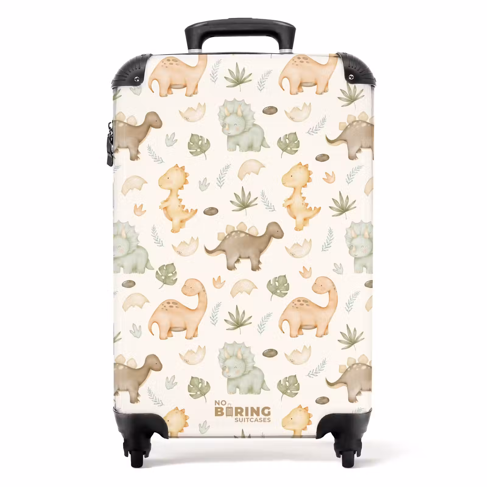 Koffer - Dino patroon in pastelkleuren — 1