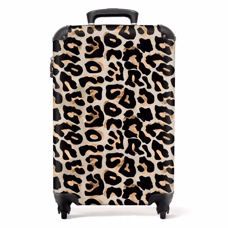 Koffer - Dierenprint - Bruin - Panter — 1