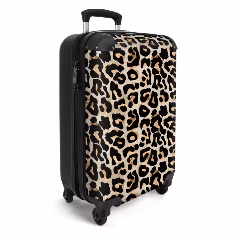 Koffer - Dierenprint - Bruin - Panter — 4