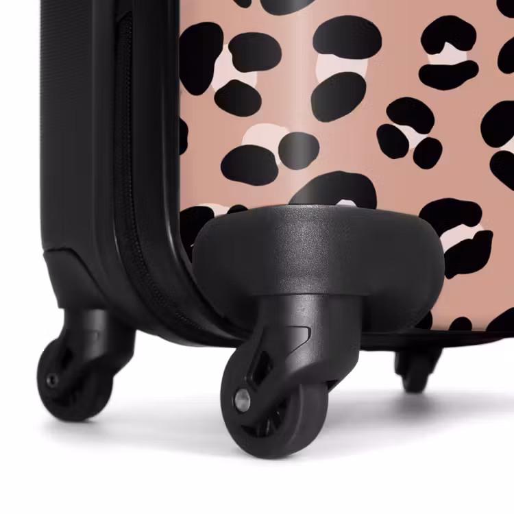 Koffer - Panterprint op roze achtergrond — 6