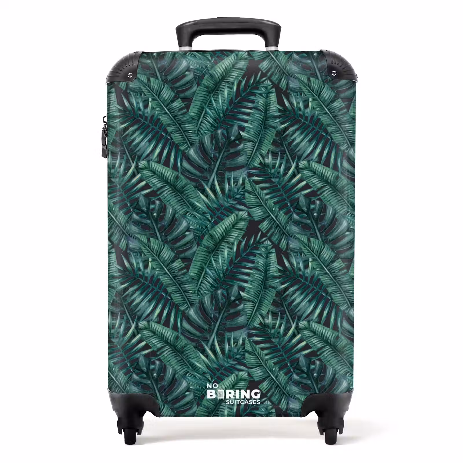 Koffer - Palm bladeren monstera donker patroon — 1