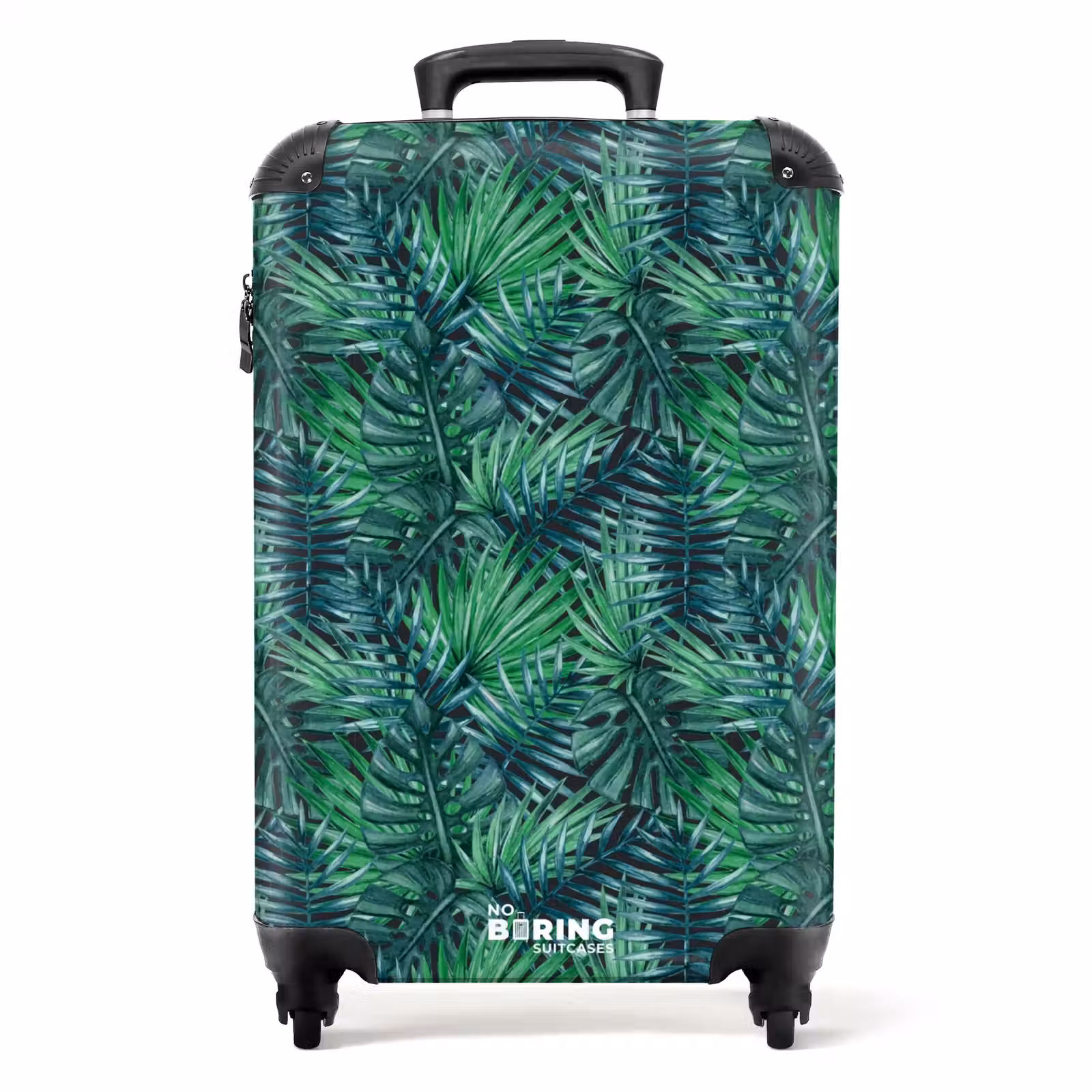 Koffer - Palm bladeren monstera patroon groen — 1