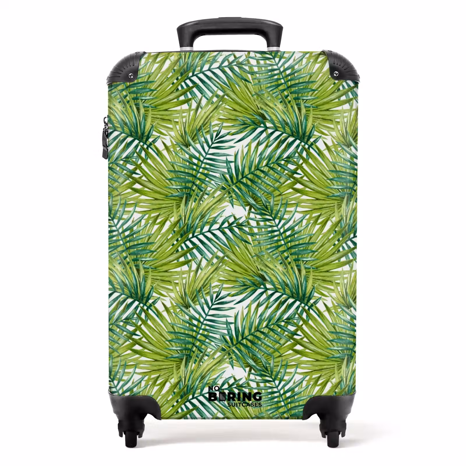 Koffer - Palm bladeren patroon licht groen — 1