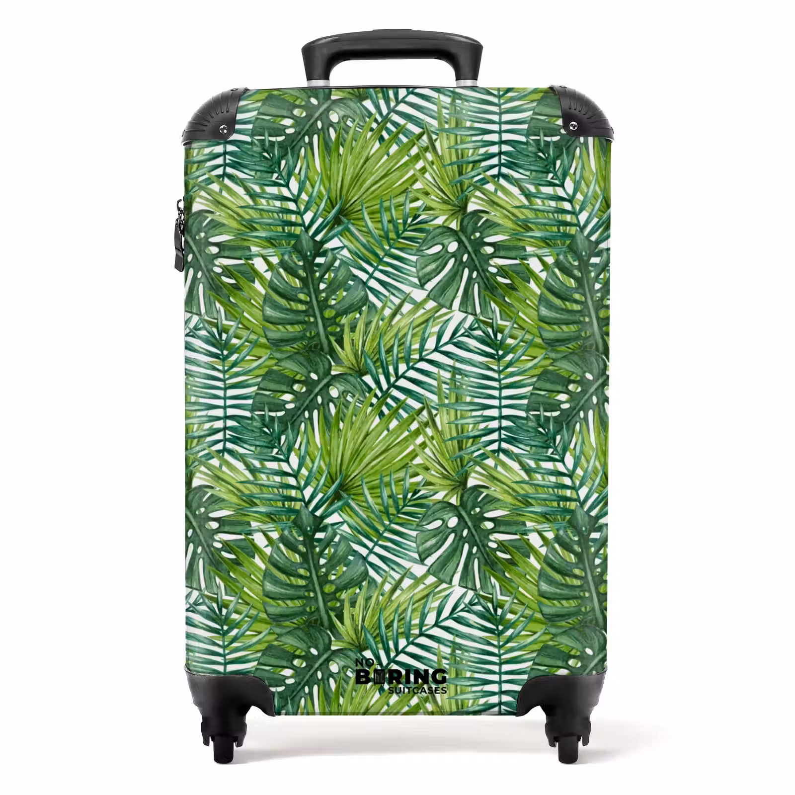 Koffer - Palm diverse bladeren patroon groen — 1