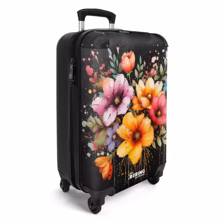 Koffer - Bloemen in graffiti stijl — 4