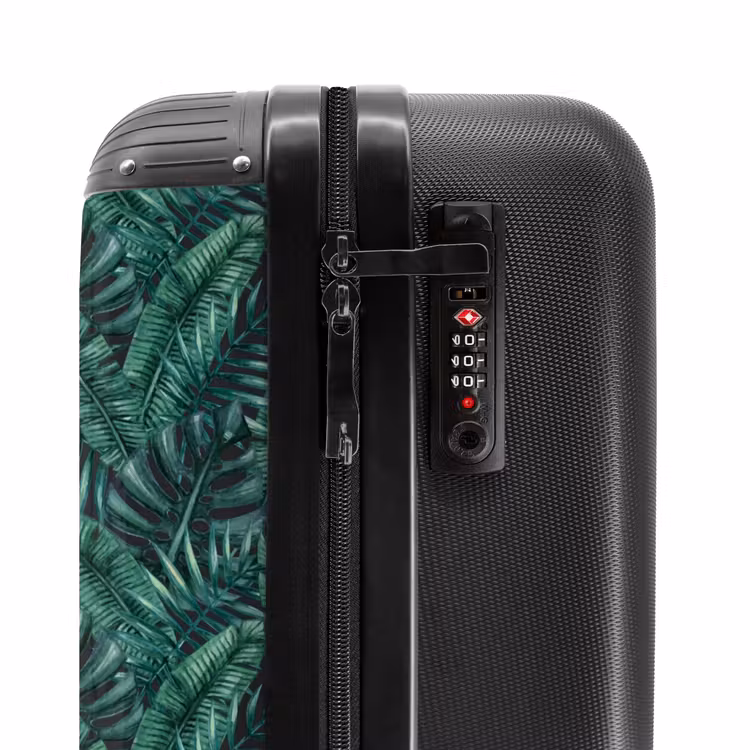 Koffer - Palm bladeren monstera donker patroon — 5