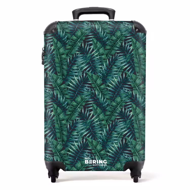Koffer - Palm bladeren patroon groen — 1